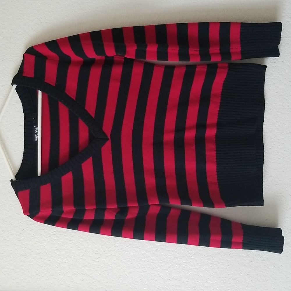 Black Striped Sweater